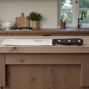 Wusthof Gourmet 8" Serrated Bread Knife Chef's Kitchen Slicing Bread LASER LOGO